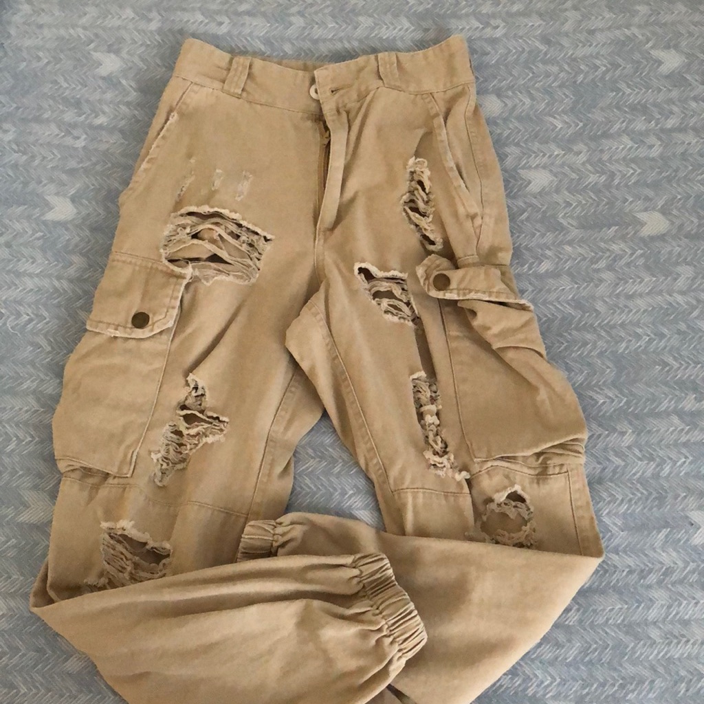 Lf Beige Cargo Pants